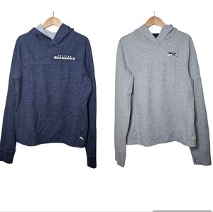 Tommy Bahama Football Seatle Seahawks Reverseable Hoodie Size Medium